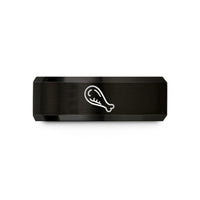 best holiday gifts – black & rose gold tungsten chicken wing wedding band