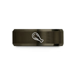 unique gift ideas her – gunmetal & rose gold tungsten chicken wing wedding band