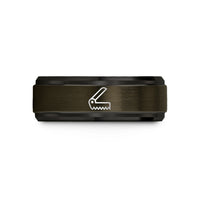 best gifts for her – gunmetal & black tungsten folding saw wedding band