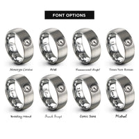 font options for inside engraving on gray classic speedometer rings