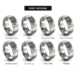 font options for inside engraving on gray cloud dragon rings