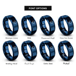 font options for inside engraving on blue cloud rain rings