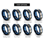 font options for inside engraving on blue & grey cn tower rings