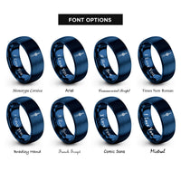 font options for inside engraving on blue cn tower rings