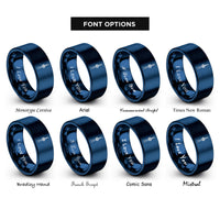 font options for inside engraving on blue cn tower rings