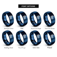 font options for inside engraving on blue colosseum rings