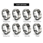 font options for inside engraving on gray colosseum stamp rings