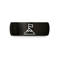 personalized copper presents her – black tungsten mountain flag wedding band