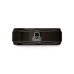 engraved promise rings her – black tungsten practice mute wedding band