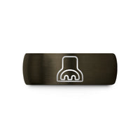 unique anniversary rings present – gunmetal & black tungsten practice mute wedding band