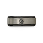 tungsten wedding ring men – black & blue & grey tungsten strength wedding band