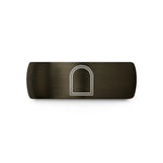 anniversary presents for couples – gunmetal & black tungsten arch double line wedding band