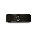 romantic presents for her – black tungsten open coffin wedding band