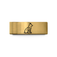 holiday rings for couples – gold tungsten shepherd heart wedding band