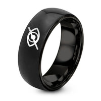 Couple Gifts for Him And Her – black tungsten eye slash ring