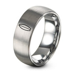 Couple Gifts for Valentine’s Day – gray tungsten surfboard shortboard ring