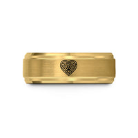 tungsten bands for couples – gold tungsten celtic paw wedding band