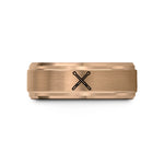 personalized presents for couples – rose gold tungsten drumsticks wedding band