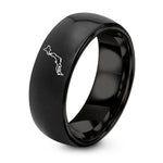 Couples Christmas Gift Ideas – black tungsten japan ring