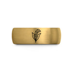 unique couple present ideas – gold & silver tungsten lily valley wedding band
