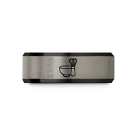 unique presents for couples – black & grey tungsten matcha bowl whisk wedding band