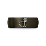 unique presents for couples – gunmetal & black tungsten matcha bowl whisk wedding band