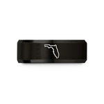 romantic presents for couples – black tungsten florida wedding band