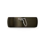romantic presents for couples – gunmetal & gold tungsten florida wedding band