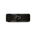romantic presents for couples – black tungsten guinea pig wedding band