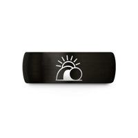 romantic present ideas women – black tungsten empty tomb sunrise wedding band