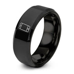 unique rings for couples – black tungsten smartphone ring