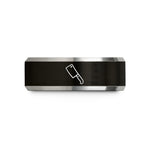 thoughtful presents for him – black & grey tungsten cleaver wedding band