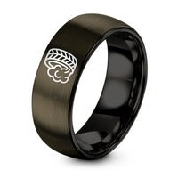 swatch color sample for Burnout Tire Track ring style 06