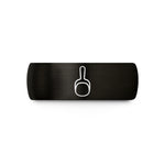matching presents for lovers – black & gold tungsten flour scoop wedding band