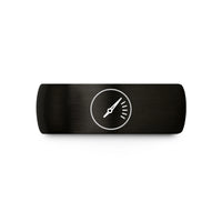 romantic presents for couples – black tungsten vu meter wedding band
