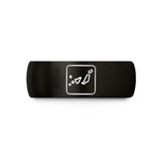 custom engraved wedding band – black tungsten canary islands wedding band