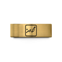 ladies tungsten ring band – gold tungsten canary islands wedding band