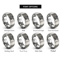 font options for inside engraving on silver courthouse columns ionic rings