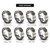font options for inside engraving on grey courthouse columns ionic rings