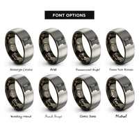 font options for inside engraving on gunmetal & gray courthouse columns ionic rings