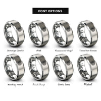 font options for inside engraving on silver crown chakra sahasrara rings