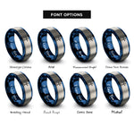 font options for inside engraving on blue & gray crux (southern cross) rings