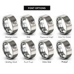 font options for inside engraving on grey cthulhu rings