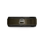 personalized keepsakes for mom – gunmetal & black tungsten daytona international speedway wedding band