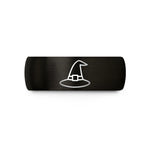 customized jewelry for women – black tungsten witch hat wedding band