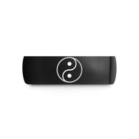 unique promise ring present – black tungsten yin yang wedding band