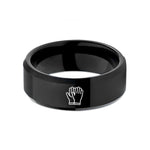 special presents for mothers – black tungsten medical gloves wedding band