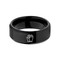special presents for mothers – black tungsten medical gloves wedding band
