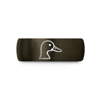 personalized gifts for women – gunmetal & black tungsten mallard wedding band