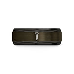 romantic presents for her – gunmetal & black tungsten lag bolt wedding band